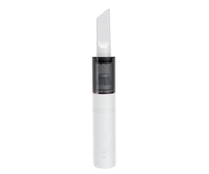 Yanmis Mini Molinillo de café Aspirador de Mano Inalámbrico Recargable Cepillo Suave Limpiador de Polvo de café para Viajes en Casa Portátil de Succión Fuerte (White)