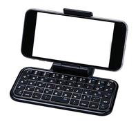 Yanmis Mini Teclado Inalámbrico Bluetooth, Modo Dual con Cable BT, 300 MAh, Diseño Delgado y Silencioso, Teclado Compacto para Teléfono, Tableta, Computadora Portátil, Portátil para (Negro
