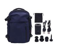 Yanmis Mochila de Vacío, 36-55L Expandible Mochila Mochila Bolsa de Compresión de Vacío con Bomba, Bolsas de Ahorro de Espacio para Acampar de Viajes, Separación Seca y Húmeda (BLUE)