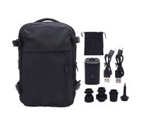 Yanmis Mochila de Vacío, 36-55L Expandible Mochila Mochila Bolsa de Compresión de Vacío con Bomba, Bolsas de Ahorro de Espacio para Acampar de Viajes, Separación Seca y Húmeda (BLACK)