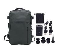 Yanmis Mochila de Vacío, 36-55L Expandible Mochila Mochila Bolsa de Compresión de Vacío con Bomba, Bolsas de Ahorro de Espacio para Acampar de Viajes, Separación Seca y Húmeda (GREEN)