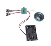Yanmis Módulo de Sonido Grabable Chip de Grabación de Voz de 4 Minutos con Cables Codificados por Colores Alimentado por 3 Pilas AAA para Manualidades, Tarjetas de Felicitación, Juguetes de Peluche y