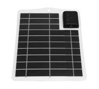 Yanmis Panel Solar Portátil de 7 W de Carga Rápida para Acampar, Cargador Solar Impermeable de Silicio Monocristalino para Teléfonos Bancos de Energía, Ligero Viaje Al Aire Senderismo Esencial (WHITE)