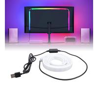 Yanmis Pantalla de Computadora LED Strip Light, Luz de Retroceso de Sincronización de Pantalla de PC LED para Pantalla de PC de 32 Pulgadas, Sincronización con Pantalla o Música, 16
