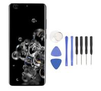 Yanmis Pantalla para S20 Ultra SM-G988B DS Versión Internacional de la UE, Conjunto de Digitalizador de Pantalla Táctil con Herramienta de Desmontaje, Kits de Reparación de (Gray)