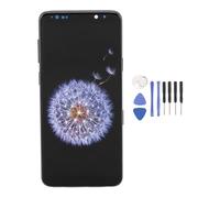 Yanmis para S9 Plus Pantalla de Repuesto con Marco Conjunto Táctil de Digitalizador LCD AMOLED de 6,2 Pulgadas para G9650 G965F G965U, Probado Antes del Envío 1440x2960px Alta Resolución (Gris-Plata)