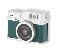 Yanmis Pequeña Cámara Digital Retro, 2MP 1080p FHD Snap CAM con Pantalla de Color de 0.96 Pulgadas con 4 Filtros Cámara de Llaves para el Aprendizaje de Viajes para Principiantes de (Green)