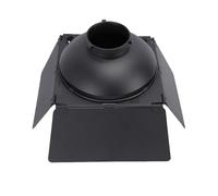 Yanmis Puerta de Granero con Rejilla de Panal, 4 Paneles Opacos Ajustables y 5 Filtros de Color Magnéticos, con Montaje, para Iluminación Fotográfica