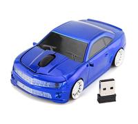 Yanmis Ratón Inalámbrico para Ordenador con Forma de Coche Deportivo, Sensor de Alta Precisión de 2,4 G, Ratón Ergonómico para Juegos de Ordenador Portátil, Plug and Play sin Controlador, Portátil