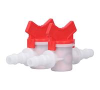 Yanmis Regulador Estable de la Válvula de Control para el de Plomería 2 Piezas PPCs Material ABS para el Controlador de Parada de Agua (regulador de Flujo de 10MM)