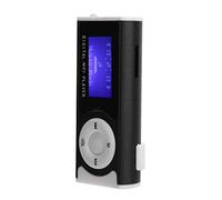 Yanmis Reproductor MP3 con Clip, Reproductor de Música Portátil con Linterna LED y Altavoz, Batería de Larga Duración, Cuerpo de Aleación de Aluminio, Auriculares y Cable USB Incluidos (Black)