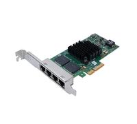 Yanmis Segidador de Servidor PCIe Gigabit Ethernet de PCIe Quad PCI, I350 T4 Tarjeta de Red PCIe Gigabit, PCI Express 4X, 10 100 1000Mbps Tarjeta LAN de Red para el Servidor 2019 2016