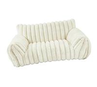 Yanmis Sofá Cama para Perros Pequeños y Gatos, sofá Suave para Mascotas con Respaldo para Comodidad Durante Todo el Año, Diseño Ergonómico, 1 Unidad (M 75 * 50 * 20cm)