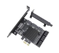 Yanmis Tarjeta de Expansión PCIe a 9 Puertos 3.0 de 6 Gbps, Adaptador de Controlador Serial ATA con NCQ AHCI, para Servidor de Escritorio