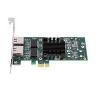 Yanmis Tarjeta de Red de 1 GB, Puertos RJ45 Duales Adaptador PCI Express 2.0 X1 Gigabit Ethernet con Conectores Chapados en Oro, Soporte para Adaptador 82576 PCI Express 2.0 X1
