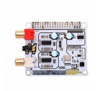 Yanmis Tarjeta de Sonido DAC de Decodificación Dual para RasPi 4B 3B+ 3B 3A 2B 2W, Placa de Expansión de HiFi I2S 192kHz 24 bits, Convertidor Digital a Analógico con PCB Resistente