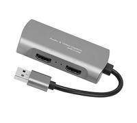Yanmis Tarjeta de Vídeo 4K Plug and Play, Tarjeta de Captura USB 2.0 con Transmisión RTMP, de Grabación de Juegos de Alta Definición para OBS Studio, Portátil Ultradelgada, No Necesita Controlador