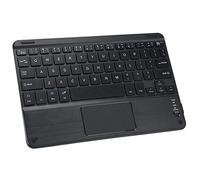 Yanmis Teclado con Panel táctil, Estuche Protector Incorporado Teclado para computadora portátil Ahorro de energía Negro Batería de Gran Capacidad Teclado inalámbrico