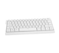 Yanmis Teclado Mecánico Inalámbrico 60%, Retroiluminado RGB Compacto de 61 Teclas con Anti-Fantasma, Bluetooth 2.4G USB con Cable para PC Mac Gaming Typing (White)