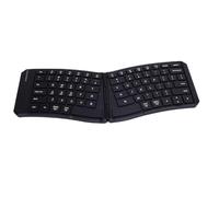 Yanmis Teclado Plegable Ergonómico, Teclado Bluetooth Plegable de Viaje Portátil, División Inalámbrica y Diseño Delgado Compatible con iOS, para la Computadora Portátil para Teléfonos