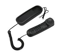 Yanmis Teléfono de Pared de Estilo Antiguo, Teléfono Fijo Retro con Cable con Función de Silencio y Rellamada, Material ABS para el Hogar, Hotel, Escuela, Oficina