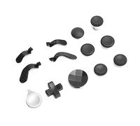 Yanmis Thumbsticks de Repuesto de Metal Gamepad Mod para, Experiencia Individual y Personalizada, Firme y Duradera, Aplicable para One Series 2, 7 X Botones de Metal para Jugadores (BLACK)