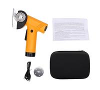 Yanmis Tijeras Eléctricas Inalámbricas Cortador Rotatorio Recargable de 4 V con Bloqueo de Seguridad, Luz LED, Hoja de Acero SK5 y 4 Configuraciones de Velocidad para Tela, Cartón, Corte de