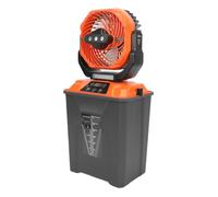 Yanmis Ventilador de Nebulización Portátil con Control Remoto de Caja de Agua de 7 Litros (ORANGE)