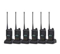 Yanmis Walkie-Talkie de Doble Banda, Pantalla LCD, 128 Canales, Radio Bidireccional Portátil con SeñAl Potente, Comunicación de Largo Alcance, para Acampar Al Aire Libre, Senderismo y (Enchufe de la