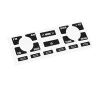 YannnnV12 Pegatinas para botón de Coche para Audi A4 B6 B7 A6 A2 A3 8L P,Interruptor de Control de Aire Acondicionado de Coche, Pegatinas de reparación de Botones