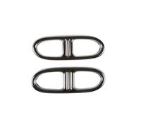 YannnnV12 Tapa de Salida de Tubo de Escape para silenciador de Sonido para Mercedes Benz Classe GLA H247 2020 2021,Embellecedor de la Tapa del Tubo de Escape del silenciador de Cola,A-Nero