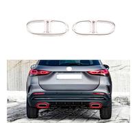 YannnnV12 Tapa de Salida de Tubo de Escape para silenciador de Sonido para Mercedes Benz GLA Class H247 2020 2021,Embellecedor de la Tapa del Tubo de Escape del silenciador de Cola,B-Silver