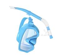YANPINGJIA Kit de equipo de snorkel plegable con máscara de silicona a prueba de fugas, kit profesional de equipo de snorkel para una visión clara bajo el agua, gafas de buceo