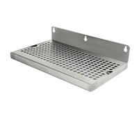 YANPINGJIA Moderna bandeja de goteo de acero inoxidable montada en la pared para pubs y cocinas con diseño de filigrana y flujo de agua eficiente. Bandeja de goteo montada en la pared