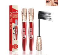 Yanquina Mascara, 4D Waterproof And Sweat Proof Mascara-Super Long Luxurious Mascara,Yanqina Super Long Mascara, Stereo Lengthening Mascara,Instant Volumizing Mascara. (2Pcs)