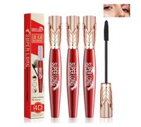 Yanquina Mascara, 4D Waterproof And Sweat Proof Mascara-Super Long Luxurious Mascara,Yanqina Super Long Mascara, Stereo Lengthening Mascara,Instant Volumizing Mascara,No Clumping (3PC)