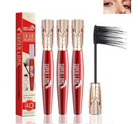 Yanquina Mascara, 4D Waterproof And Sweat Proof Mascara-Super Long Luxurious Mascara,Yanqina Super Long Mascara, Stereo Lengthening Mascara,Instant Volumizing Mascara. (3Pcs)
