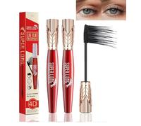 Yanquina Mascara, 4D Waterproof And Sweat Proof Mascara, Yanqina Super Long Luxurious Mascara, Stereo Lengthening Mascara, Instant Volumizing Mascara for Women Makeup (2pcs, one size)