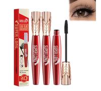Yanquina Super Long Mascara,Yanquina Super Long Luxurious Mascara,Yankina Super Long Mascara,4d Silk Fiber Lash Mascara,4d Waterproof and Sweatproof Mascara for Women,Smoother,Curly,Thick (3PCS)