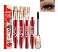 Yanquina Super Long Mascara,Yanquina Super Long Luxurious Mascara,Yankina Super Long Mascara,4d Silk Fiber Lash Mascara,4d Waterproof and Sweatproof Mascara for Women,Smoother,Curly,Thick (4PCS)