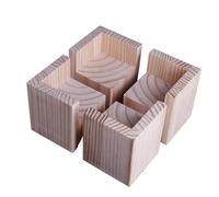 YANROSE 4 Uds. Elevadores de Muebles de Madera, elevadores de Cama de Madera Maciza, Patas de Muebles, elevadores de Mesa Resistentes(7x7cm+5cm)