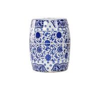 YANROSE Chinoiserie Taburete De Jardín Tambor Decorativo De Cerámica Porcelana Azul Y Blanca Paisaje Chino(Bluea,S)