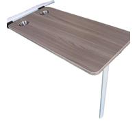 YANROSE Mesa de Comedor Plegable de Pared, Que Ahorra Espacio, Ideal for vehículos recreativos, Oficina en casa, Dormitorio o Cocina(Walnut)