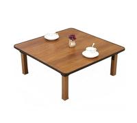 YANROSE Mesa de té y café Plegable Cuadrada de Estilo japonés, Escritorio pequeño for Tatami Sentado en el Suelo, Mesa Baja de Comedor y Estudio(60x60cm)
