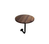 YANROSE Mesa Redonda for Bar montada en la Pared, Mesa Auxiliar pequeña Moderna for cóctel, mostrador de café, Bistro, Pub(Walnut,40x45cm)
