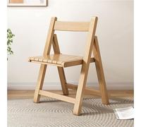 YANROSE Silla Plegable de Madera con Respaldo, tapizada, portátil, Moderna, for salón, Comedor, Cocina(Natural)