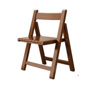 YANROSE Silla Plegable de Madera con Respaldo, tapizada, portátil, Moderna, for salón, Comedor, Cocina(Walnut)