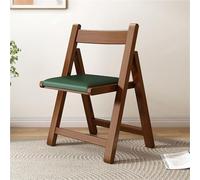 YANROSE Silla Plegable de Madera con Respaldo, tapizada, portátil, Moderna, for salón, Comedor, Cocina(Walnut2)