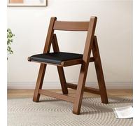YANROSE Silla Plegable de Madera con Respaldo, tapizada, portátil, Moderna, for salón, Comedor, Cocina(Walnut3)