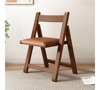 YANROSE Silla Plegable de Madera con Respaldo, tapizada, portátil, Moderna, for salón, Comedor, Cocina(Walnut4)